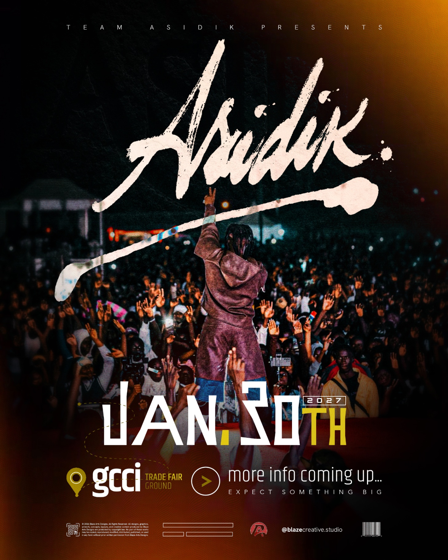 ASIDIK live event poster — Jan 30, 2027
